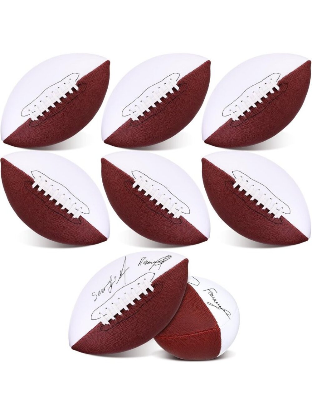 Mini Autograph Footballs - 6 Inch Collectible Sports Memorabilia for Signing